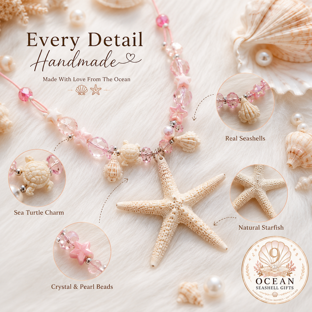 Ocean Star Necklace – Handmade Coastal Jewelry