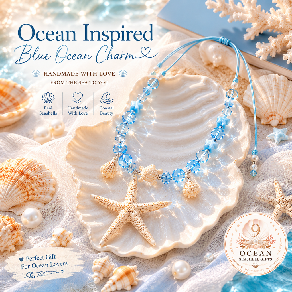 Ocean Star Necklace – Handmade Coastal Jewelry