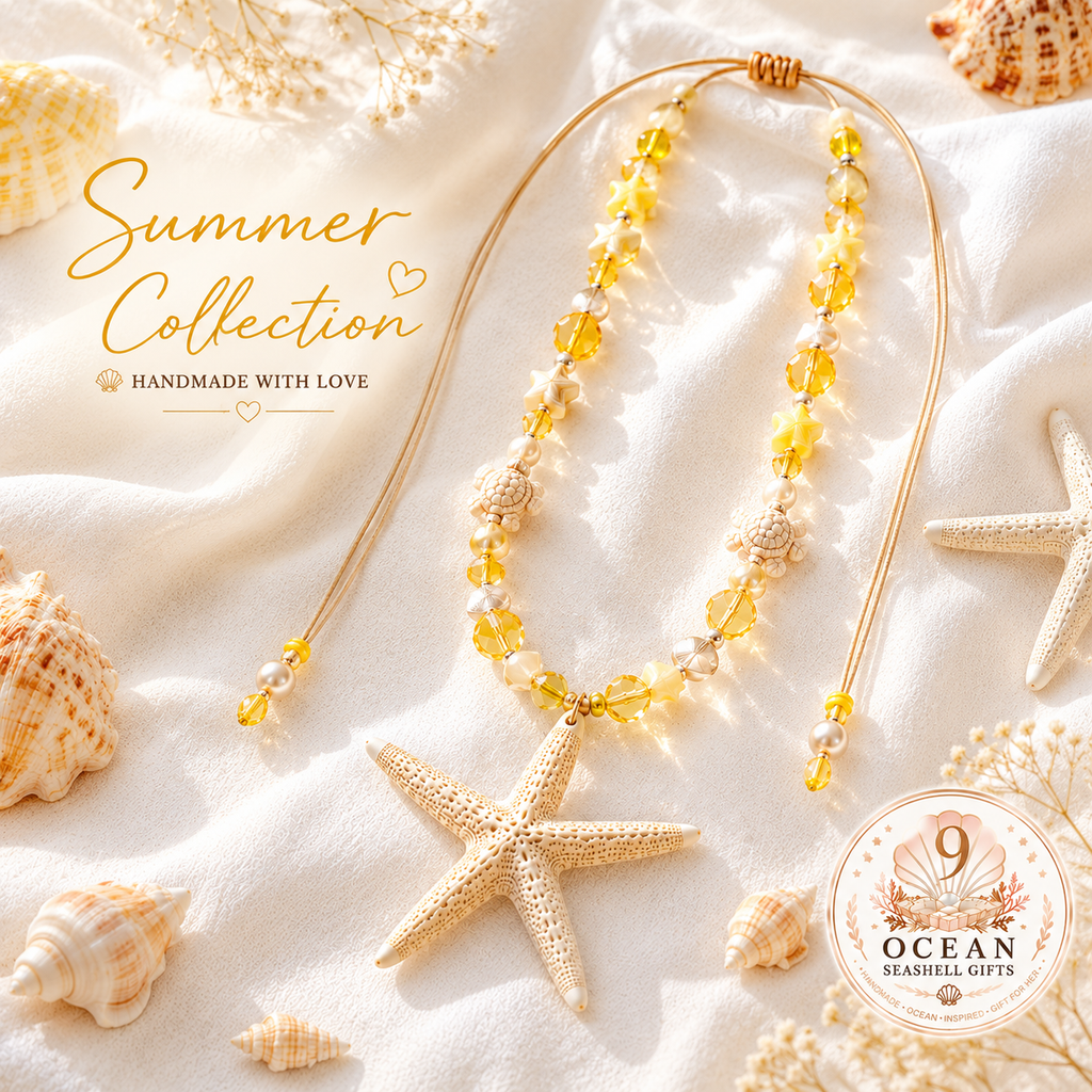 Ocean Star Necklace – Handmade Coastal Jewelry