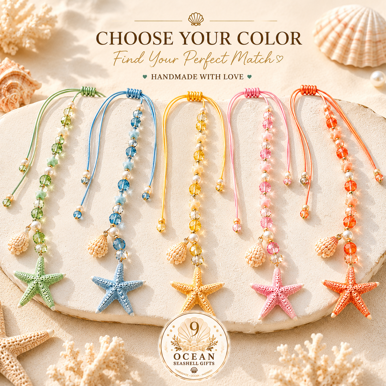 Ocean Star Necklace – Handmade Coastal Jewelry